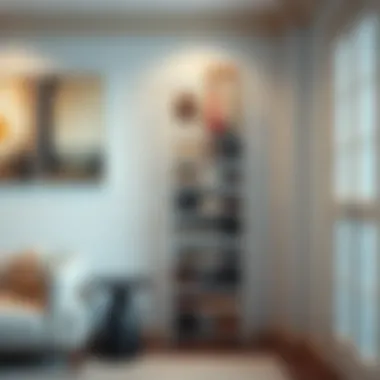 Compact vertical storage solution for small spaces