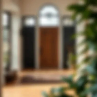 Welcoming Touch: Integrating Art into Modern Spaces A cozy entryway featuring a William Morris doormat in a modern home