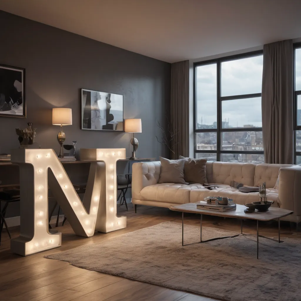 Custom LED Letter Lights for Modern Decor