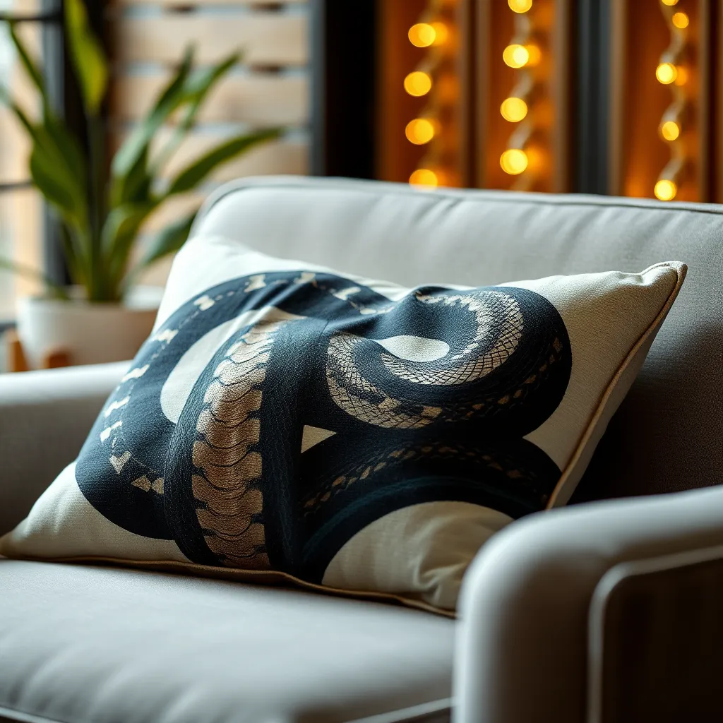 The Aesthetic and Functional Appeal of Snake Throw Pillows