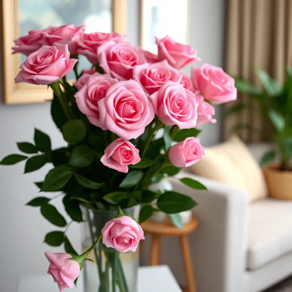 Modern Traditional Roses The Allure of Pink Artificial Roses in Decor